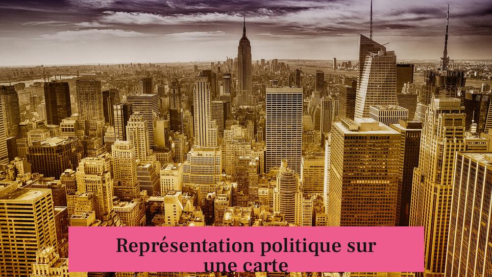 Représentation politique sur une carte