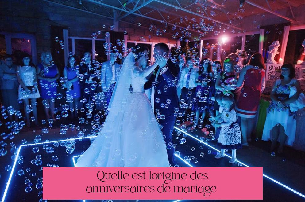 Quelle est l'origine des anniversaires de mariage ?