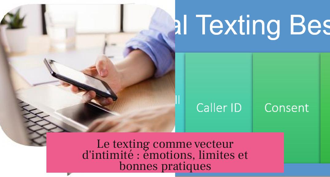 Le texting comme vecteur d'intimité : émotions, limites et bonnes pratiques