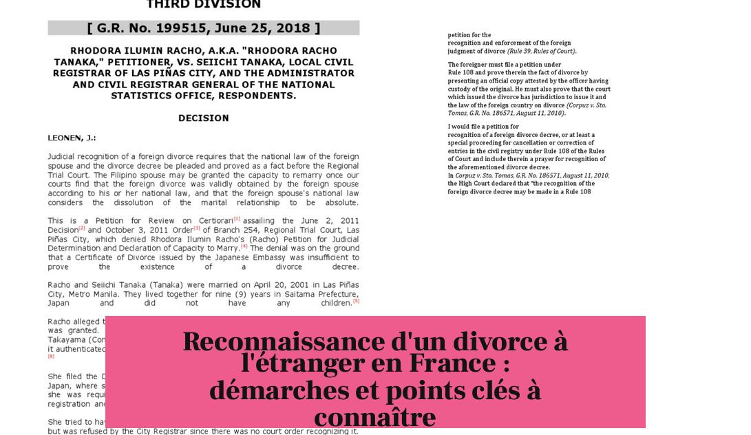 Reconnaissance d'un divorce à l'étranger en France : démarches et points clés à connaître