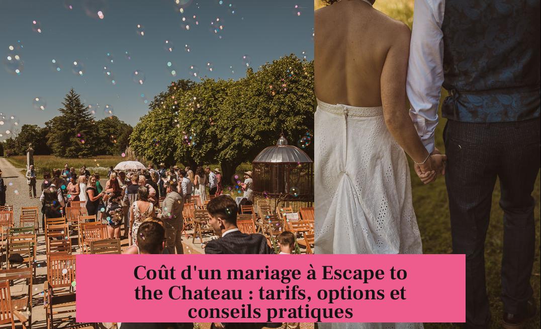Coût d'un mariage à Escape to the Chateau : tarifs, options et conseils pratiques