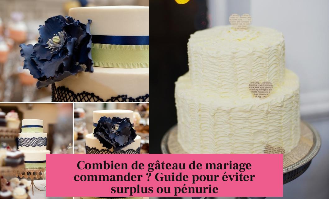 Combien de gâteau de mariage commander ? Guide pour éviter surplus ou pénurie
