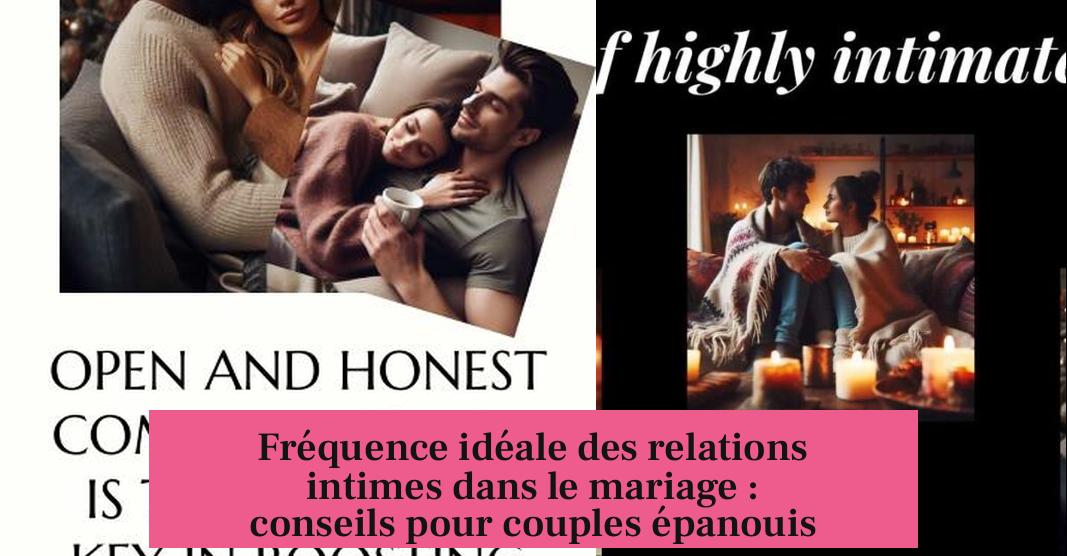Fréquence idéale des relations intimes dans le mariage : conseils pour couples épanouis