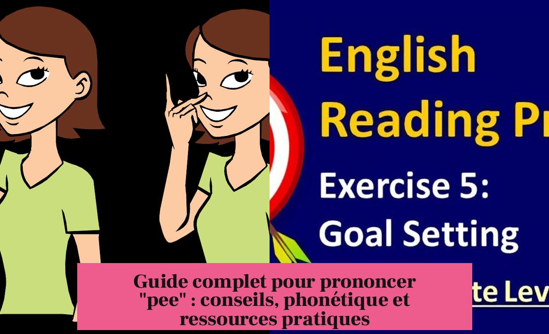 Guide complet pour prononcer "pee" : conseils, phonétique et ressources pratiques