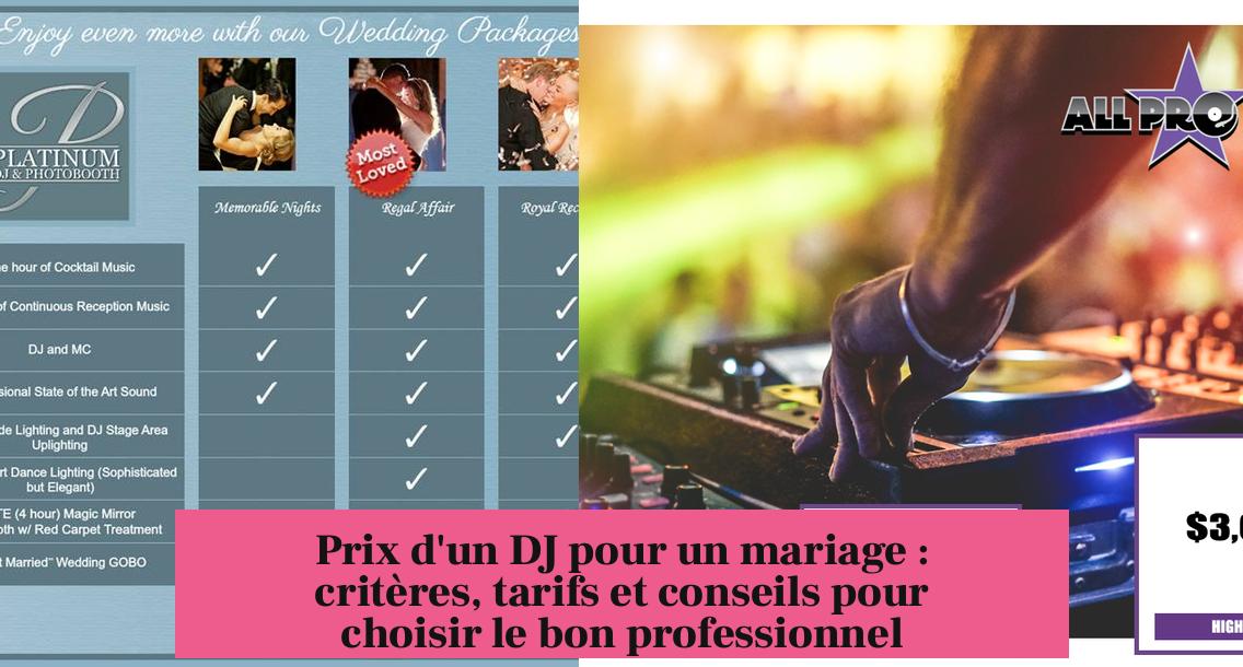 Prix d'un DJ pour un mariage : critères, tarifs et conseils pour choisir le bon professionnel
