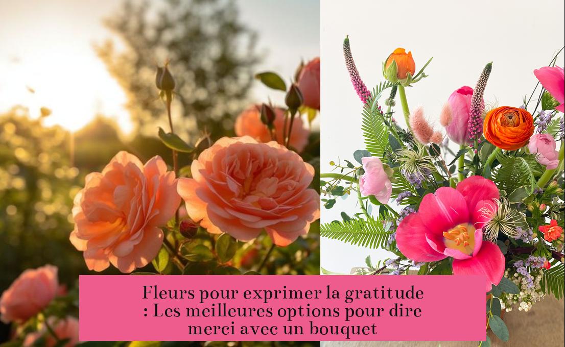 Fleurs pour exprimer la gratitude : Les meilleures options pour dire merci avec un bouquet
