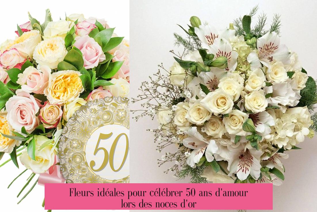 Fleurs idéales pour célébrer 50 ans d'amour lors des noces d'or