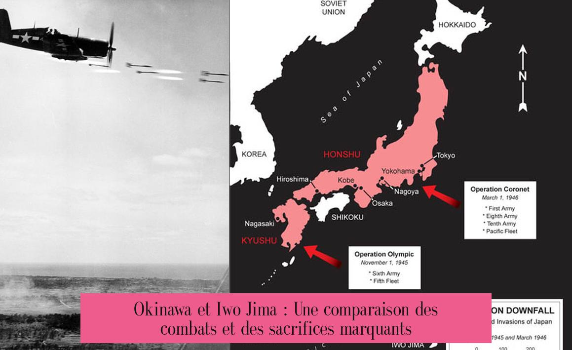 Okinawa et Iwo Jima : Une comparaison des combats et des sacrifices marquants