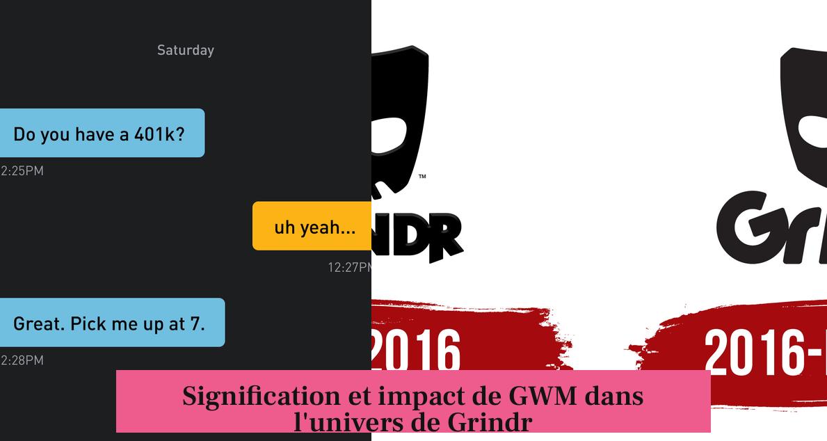 Signification et impact de GWM dans l'univers de Grindr