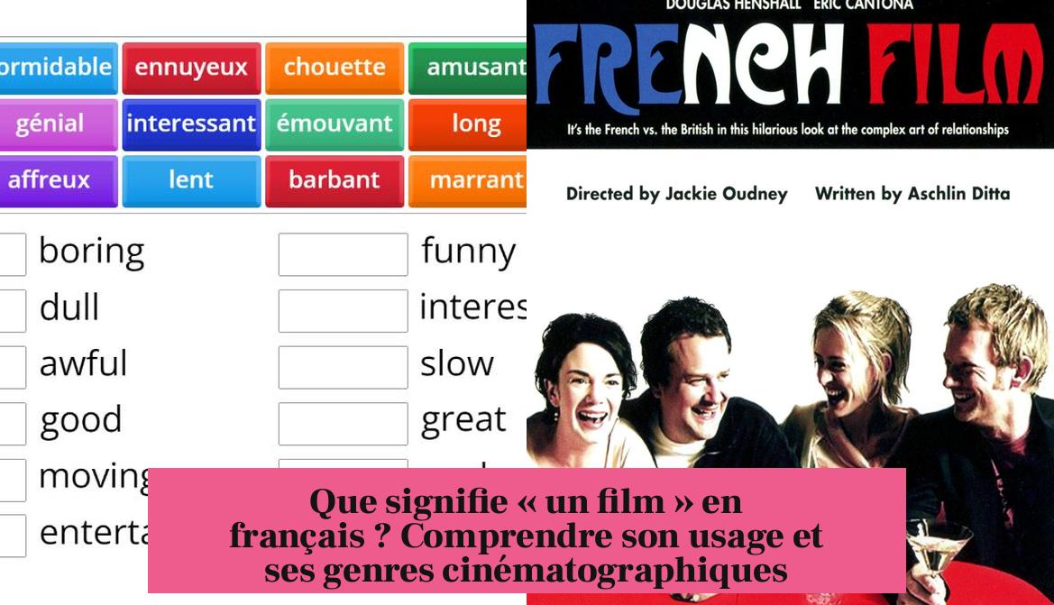Que signifie « un film » en français ? Comprendre son usage et ses genres cinématographiques
