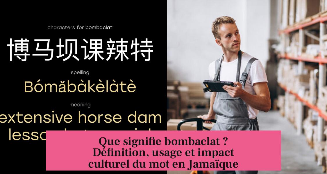 Que signifie bombaclat ? Définition, usage et impact culturel du mot en Jamaïque