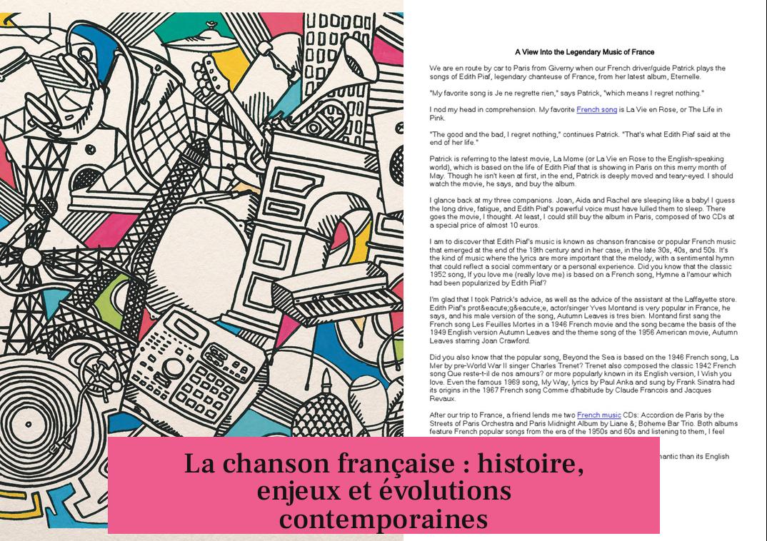 La chanson française : histoire, enjeux et évolutions contemporaines