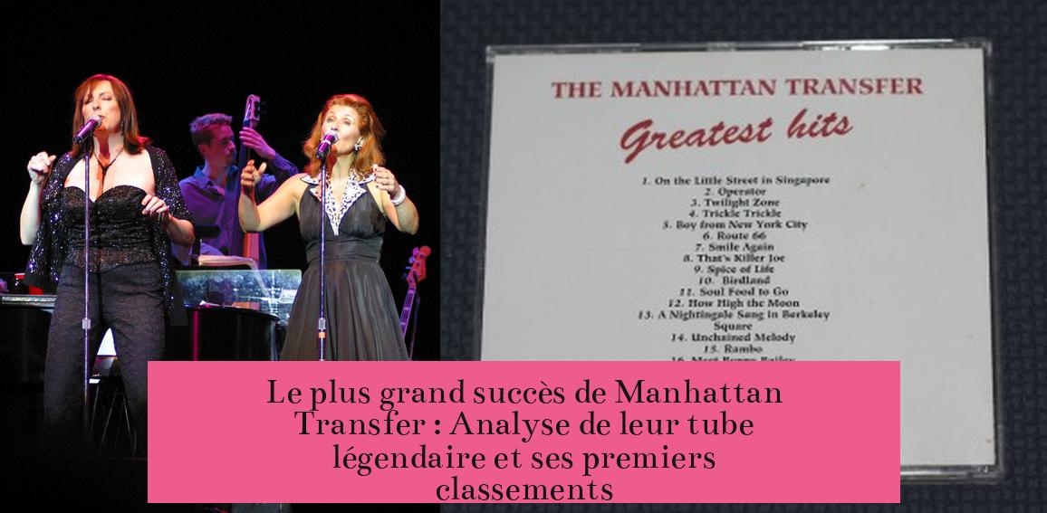 Le plus grand succès de Manhattan Transfer : Analyse de leur tube légendaire et ses premiers classements