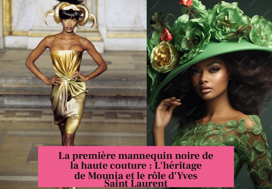 La première mannequin noire de la haute couture : L'héritage de Mounia et le rôle d'Yves Saint Laurent